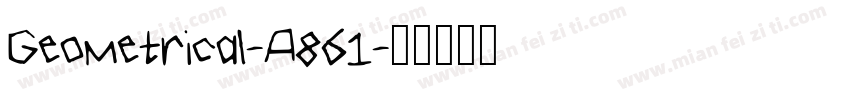 Geometrical-A861字体转换