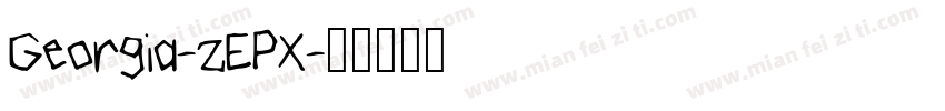 Georgia-zEPX字体转换