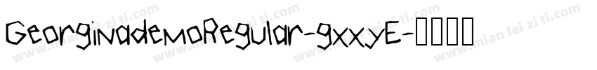 GeorginademoRegular-gxxyE字体转换