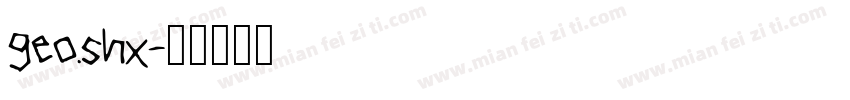 geo.shx字体转换