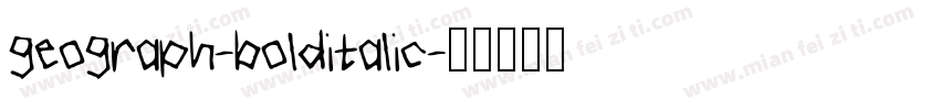 geograph-bolditalic字体转换