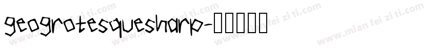 geogrotesquesharp字体转换