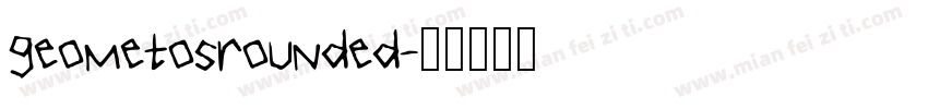geometosrounded字体转换