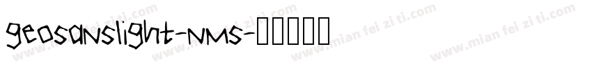 geosanslight-nms字体转换