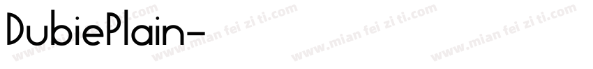 DubiePlain字体转换