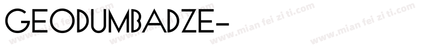 GEODUMBADZE字体转换