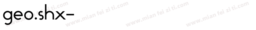 geo.shx字体转换