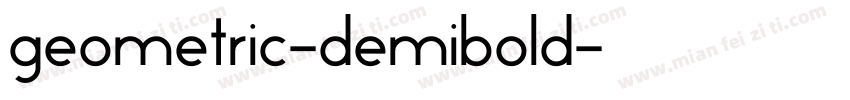 geometric-demibold字体转换