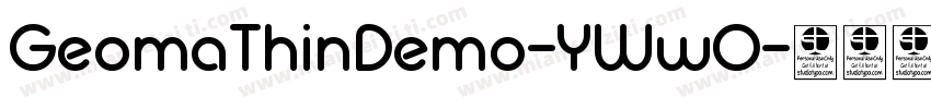 GeomaThinDemo-YWwO字体转换