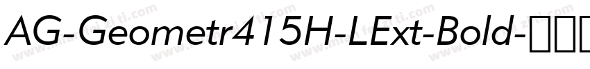 AG-Geometr415H-LExt-Bold字体转换