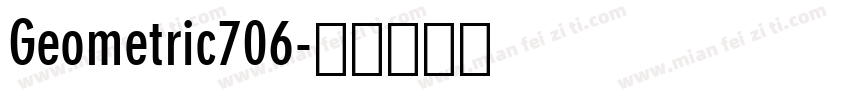 Geometric706字体转换