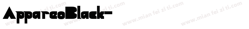 AppareoBlack字体转换