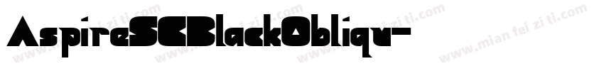 AspireSCBlackObliqu字体转换