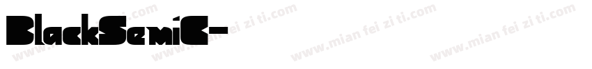 BlackSemiC字体转换