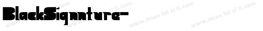 BlackSignnture字体转换
