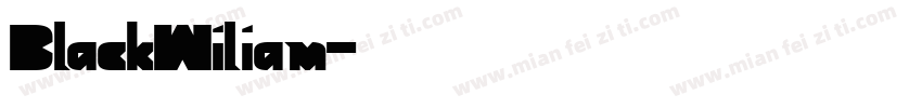 BlackWiliam字体转换