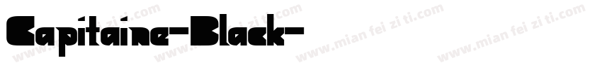 Capitaine-Black字体转换