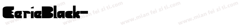 EerieBlack字体转换