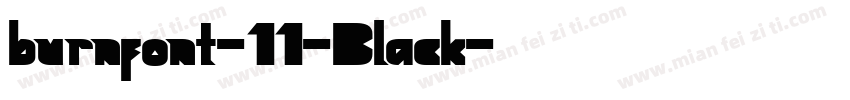 burnfont-11-Black字体转换