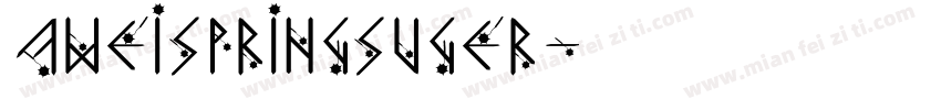 aweispringsuger字体转换