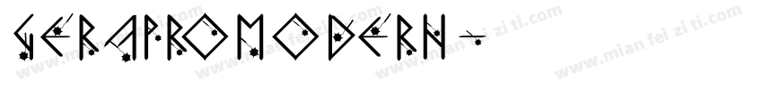 gerapromodern字体转换