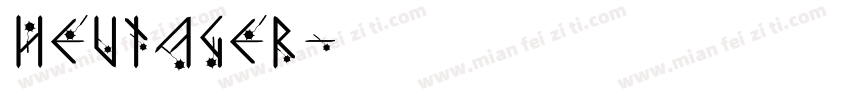heutager字体转换