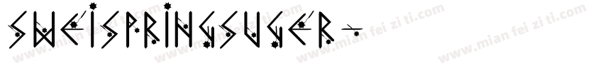 sweispringsuger字体转换