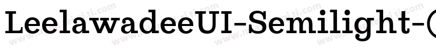 LeelawadeeUI-Semilight-亮体字体转换
