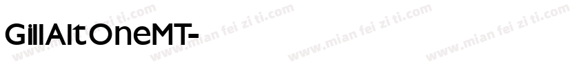 GillAltOneMT字体转换