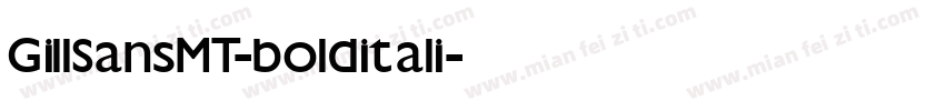 GillSansMT-bolditali字体转换