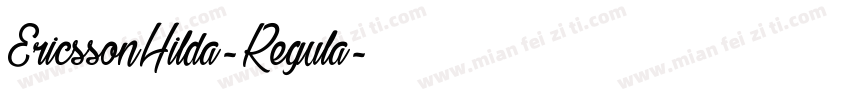 EricssonHilda-Regula字体转换
