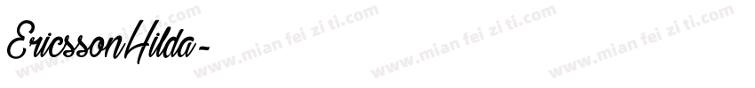 EricssonHilda字体转换