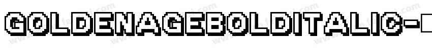 GoldenAgeBoldItalic字体转换