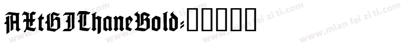 AXtGIThaneBold字体转换