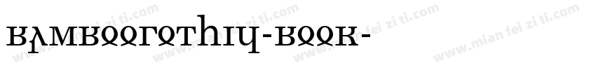 BambooGothic-Book字体转换
