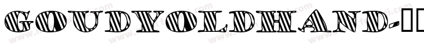 goudyoldhand字体转换