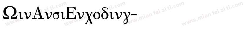 WinAnsiEncoding字体转换