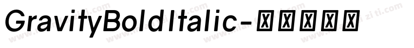 GravityBoldItalic字体转换