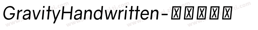 GravityHandwritten字体转换