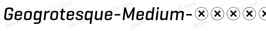 Geogrotesque-Medium字体转换