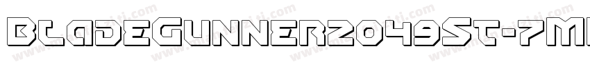 BladeGunner2049St-7MB4字体转换