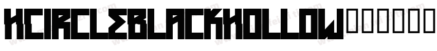 HCircleBlackHollow字体转换