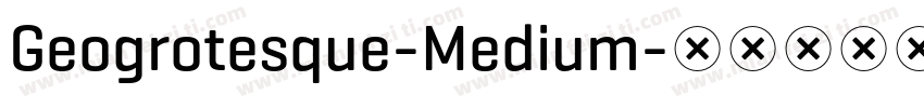 Geogrotesque-Medium字体转换