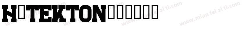 H_Tekton字体转换