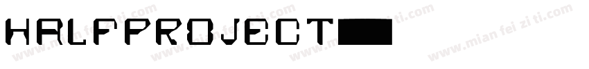 HALFPROJECT字体转换