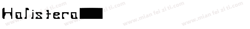 Halistera字体转换