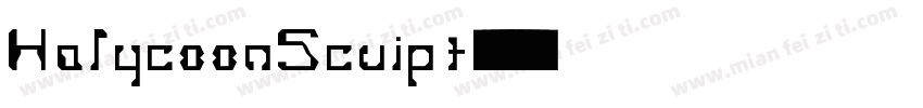 HalycoonScuipt字体转换