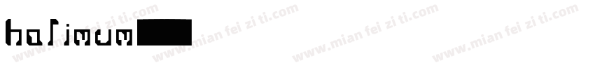 halimum字体转换