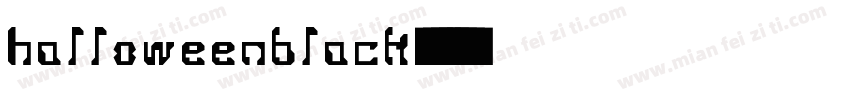 halloweenblack字体转换