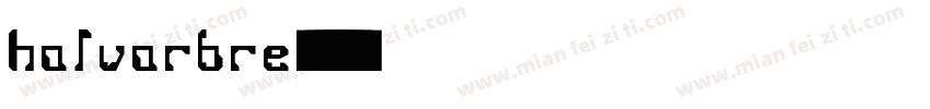 halvarbre字体转换